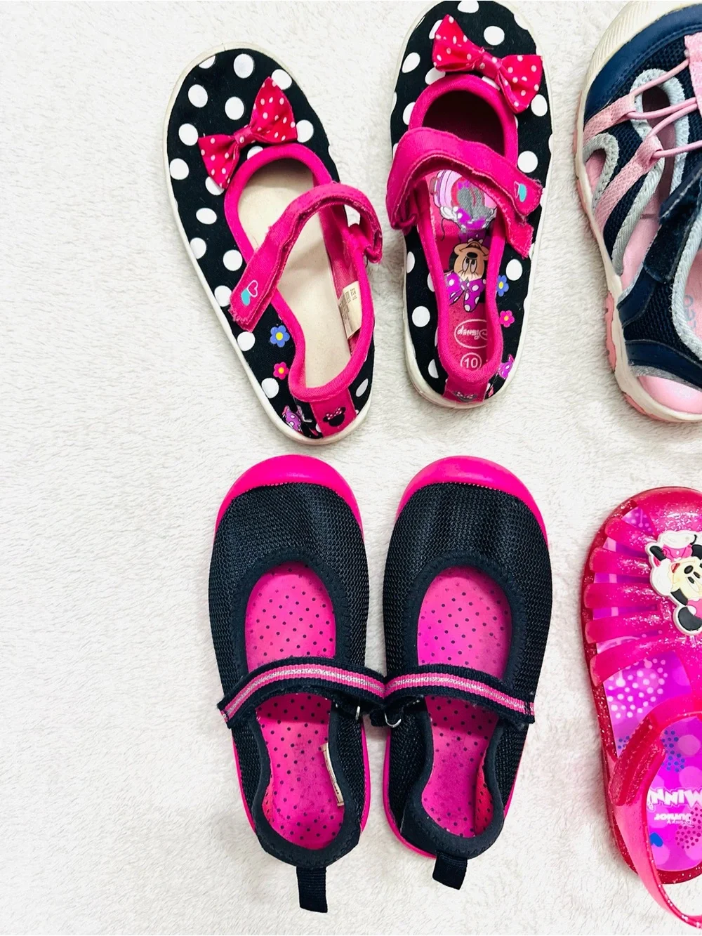 Lot Of Cute Girls Shoes Size 10/11 Disney, Carter